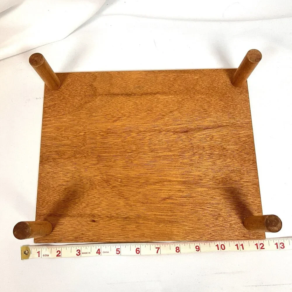 Longaberger Large Picnic Basket Red Gingham Liner Wood Lid USA 1996 Vintage